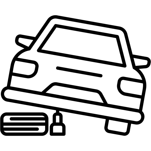 Mobile tyre fitting service icon