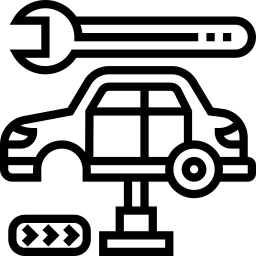 Tyre fitting and repair icon